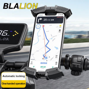 BLALION ขายึดโทรศัพท์มือถือรถจักรยานยนต์กระจกมองหลังสำหรับขับขี่กลางแจ้งมือจับที่วางโทรศัพท์ที่วางโทรศัพท์มือถือ