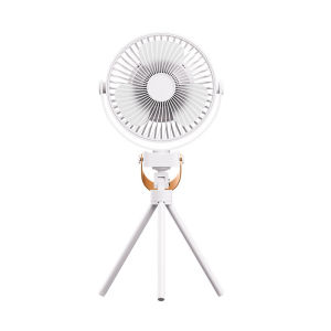 12 inch wireless camping electric fan four speed USB charging with light portable tripod outdoor hanging camping fan