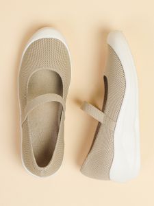 Casual Knitwear One-Piece Shoe Womens Comfortable Airy Sole Thick Bottom Slope Shoe for Daily Wear Summer 2014 Fabric Upper Round Toe