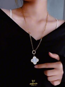 K119 Kalung Titanum Wanita Black White Elvy Keren Terbaru 2023
