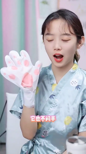 💯/ล็อตใหม่ มาร์คมือ Hand Mask มาส์กมือแมว บำรุงผิวมือให้ชุ่มชื่น นุ่มนิ่ม ลดมือแห้ง มือแตก ผิวหยาบกร้าน