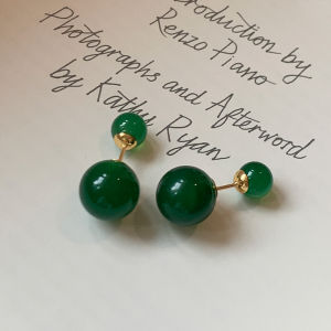CAFFTI | Luxury Chinese Style Green Agate Earrings
