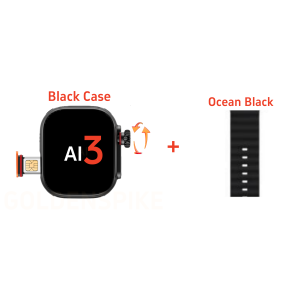 Microwear Ultra Ai3 Smart Watch S9 Ultra 180° Rotating Camera Google Play GPS WIFI Amoled HD Display 4G Calling Smartwatch Men