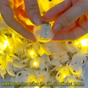 Combo 10 LED VÀNG size lớn dùng đế lắp ráp đô chơi đèn ngủ thủ công phụ kiện thủ công lõi đèn cơ chế phát sáng..v.v