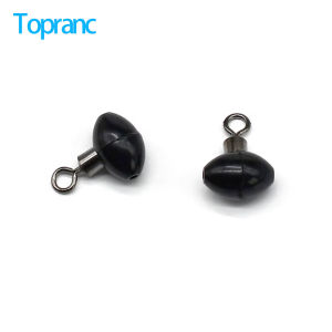 Topranc Black Plastic Bead Rollowing 3 Way Rotation Cross Line Connector Swivels Outdoor Fishing Tool Accessories