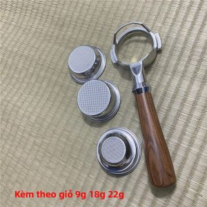 Giỏ Lọc Cà Phê 58MM Không Đáy E61 Rỗng 9g 18g 22g Tương Thích Với Máy Pha Cà Phê EXPOBAR ROCKET FAEMA ECM ROYAL WEGA