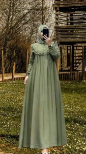 GAMIS CRINKLE AIRFLOW TERBARU KEKINIAN VIRAL / GAMIS POLOS LEBARAN MEWAH TERBARU