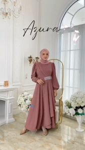 Salma Dress Gamis Cerutty Babydoll Layer Payet Diamond Pesta Kondangan Wanita Dewasa Simple Busui