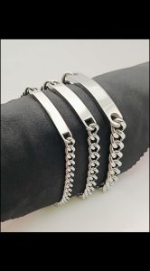 [VJ]316L Bracelet "Curb" Stainless Steel Bracelet Width 6mm - 9mm <Rantai Tangan Bangle> STS9