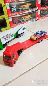 Mainan Anak Laki - Laki mobilan Daicast Truk box Dan Truk Trailer