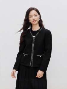 Koradior | Versatile Casual Style V-Neck Short Jacket