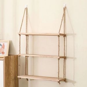 No-Drill Wall Shelf Storage Rack