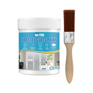 100g Frosted Glass Glue Paint with Brushes Windows Privacy for Office Bathroom Bedroom Living Room Accessories new DIY Glass Privacy Modifier Fog Glass Curing Glue Matte Frosted Paint Wall Coatings Frosted Glass Paint Glossy Opaque privacy