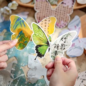 Creative Butterfly Themed Wall Decals Nursery Decoration Home School Connection Decorative Paper Art Wall Stickers