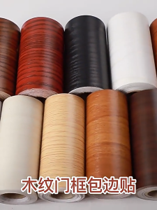 List Dekorasi Dinding 10meter Border Wallpaper Kayu Natural 10cm Material Vinyl Tahan Air untuk Ruang Tamu Kamar