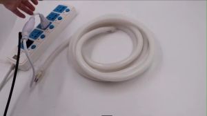 LED Strip Light 360 Round LED Neon Light AC 220V Universal home Outdoor Waterproof 120Leds Flexible Neon Sign Rope Light