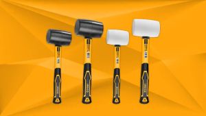 220 - 450g Búa cao su 2 đầu đen INGCO HRUH8208 HRUH8216 búa cao su giảm chấn ốp lát gạch làm mộc sửa chữa cơ khí