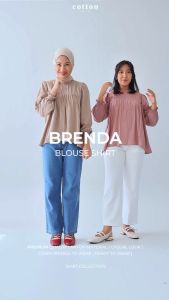 Cotton Inch - Brenda Kemeja Blouse Wanita Lengan Panjang