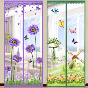 Magnetic Mosquito Net Door Curtain Home Use Kitchen Transparent No-Punching Magic Tape High End New Model 2024 for Bedroom