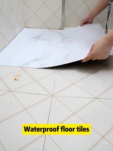 Self-adhesive floor tile stickers PVC imitation marble floor tile stickers 60 x 60 cm kitchen bathroom waterproof stain-resistant decoration For floors walls ceilings