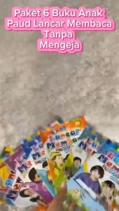Paket 6 Buku Anak Paud Lancar Membaca Tanpa Mengeja