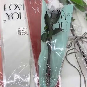 (Set 5) Túi bó hoa gói hoa 1 bông LOVE YOU nhiều màu
