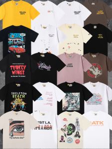 เสื้อยืดคู่รักแขนสั้นหลวมสไตล์อเมริกัน High Street ผ้าฝ้าย ทรงหลวม คอกลม แขนสั้น แฟชั่นฤดูร้อน สำหรับเยาวชน