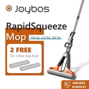 Joybos® Rapidsqueeze mop Extended water squeezer High-quality water-absorbing mop head