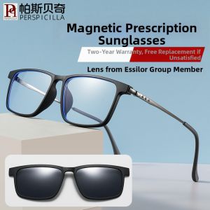 Perspicilla | Titanium Magnetic Prescription Polarized Clip-on Eyeglasses Lightweight