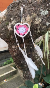 DREAM CATCHER RAJUT 6CM/ DEKORASIHIASAN DINDING