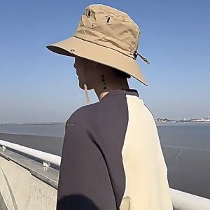 หมวกบัคเก็ต หมวกกันแดด  หมวกกันแดดกันลม แถมฟรีหน้ากากกันแดด ชแว่นตาบังแดด ชุดครีมกันแดด 3 ชิ้น แคมป์ปิ้ง เดินป่า ปิงเขา ใส่กันแดด ใส่เดินท้าง ใส่กลางแจ้ง ใส่ได้ทั้งชายและหญิง สะดวกใช้งาน