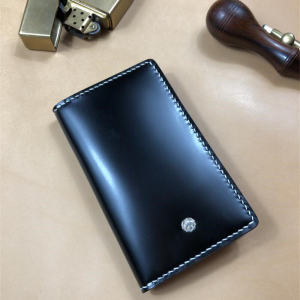Originality Japan New Year Cordovan Multi-Card-Slot Card Holder Men and Women Business Retro Horse Leather Handmade Bag Customization