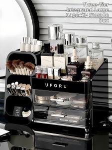 High-capacity Cosmetics Storage Box Large Makeup Organizer