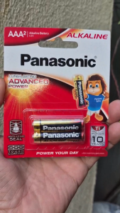 Vỉ 2 viên pin đũa AAA Panasonic Alkaline LR03T/2B 1.5V chính hãng