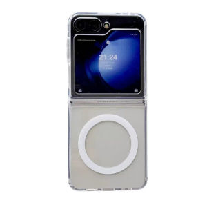 Clear Magnetic Case For Magsafe Samsung Galaxy Z Flip 7 6 5 4 Z Fold 7 6 5 4 8 MacSafe Wireless Charge Cover Shockproof Z Flip 8
