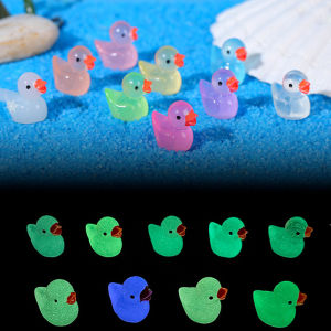 50ชิ้นรูปปั้นมอสขนาดเล็กเรืองแสงรูปปั้นเป็ดขนาดเล็กอุปกรณ์ตกแต่งสวนนางฟ้าการตกแต่งบ้านเรืองแสงในที่มืด