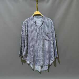 Kemeja wanita Oversize Stripe Rayon diamond motif salur / Atasan Kemeja 7/8 salur rayon premium