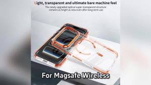 Luxury Magnetic For Magsafe Wireless Charge Clear Phone Case For iPhone 17 Air 13 15 14 16 Pro Max Plus Metal Photo Frame Cover