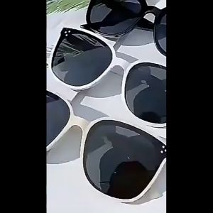 Big Square Frame Sunglasses for Women Men Trendy Shades Anti UV400 Eyewear Outdoor Fashion Eyeglasses