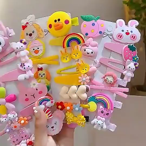 Sét Kẹp Tóc 14ct Cho Bé Gái Nhiều Màu Phong Cách Hàn Quốc Xinh Xắn Dễ Thương