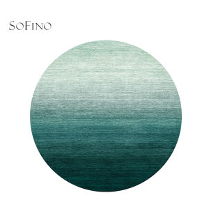 SoFINO | Elegant Simple French Vintage Green Washable Carpet