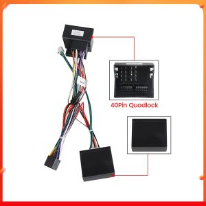 For Volkswagen Golf 5/6/Polo/Passat/Jetta/Tiguan/Touran/Skoda Android Car Radio Multimedia 52P / 40 Pin Wire Harness Power Cable