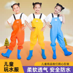 Childrens Waterproof Overall Play Water Suit Sea Exploration Equipment Baby Fishing Pants Rain Boots Toddler Gear Universal