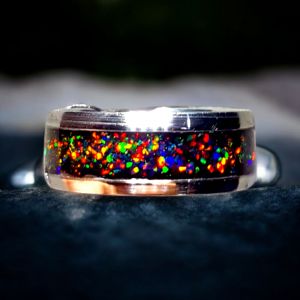 TERMURAH...!!!Natural kalimaya Keliling Ring Titanium