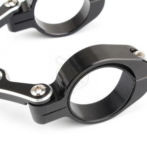 For Chopper Bobber Cafe Racer Motorcycle Headlight Bracket 39mm-41mm Moto Accessories Spotlight Holder CNC Fork Tube Mount Clamp