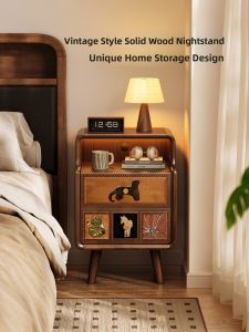 MR ART | Small Retro Creative Bedside Cabinet