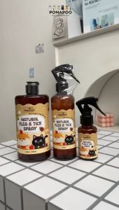 Pomapoo Natural Flea & Tick Spray - Spray Penangkal Kutu Anjing Kucing POMAPOO Premium Berkualitas