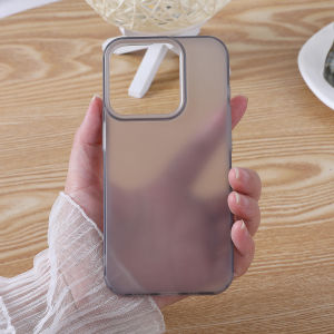 Anti-Fingerprint Silicone Phone Case for iPhone 15 17 pro Max 13 Large Hole 12 Simple 16 pro Transparent 14 plus Anti-Fall XR Women 11P Men XS Summer New