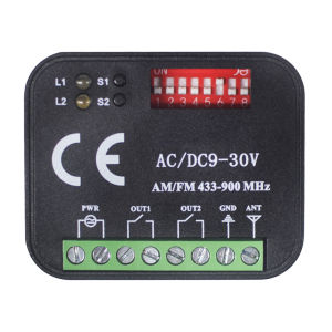 Bộ Thu Tín Hiệu Cửa Gara Đa Năng 433.92MHz Công Tắc Điều Khiển Cửa AC/DC 9-30V 85-250V Rơle 2 Kênh Mô-đun Điều Khiển Từ Xa