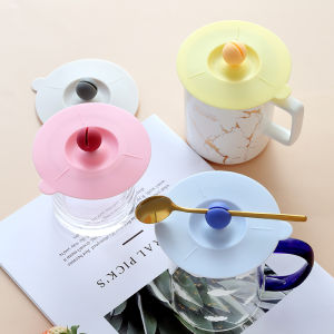 Universal round Silicone Cup Lid for Ceramic And Glass Water Cups Tea Cups Dustproof Mug Lid Accessories Kitchen Dining Tableware